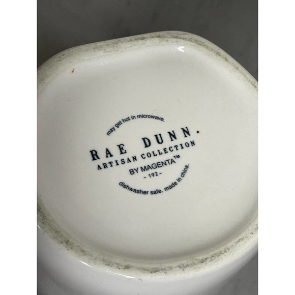 Rae Dunn Magenta BLESSED White Coffee Mug Artisan Collection 192 Tea Cup - Picture 6 of 8